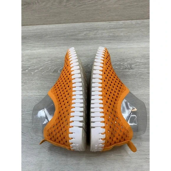 Ilse Jacobsen Women's Sneakers Hornbaek Tulip 139 Orange Laser Cut 7 Slip On - Picture 5 of 10